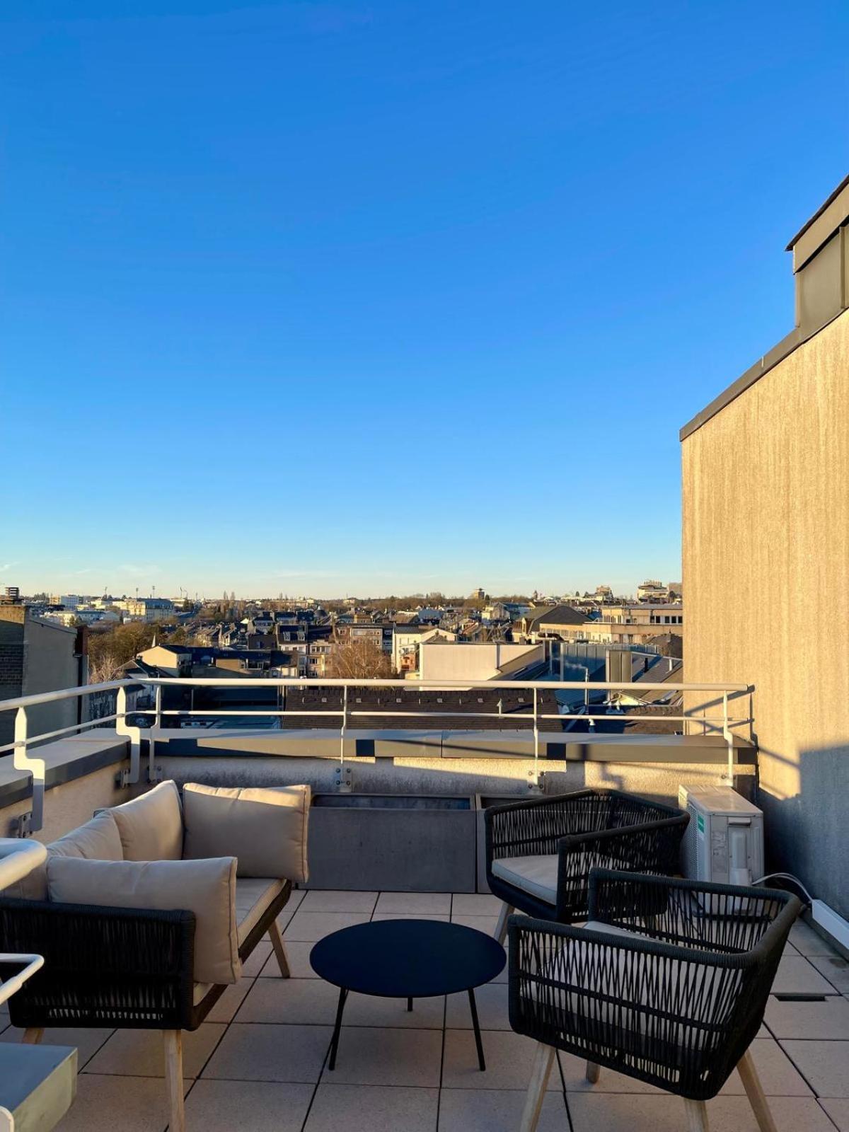 Lux Penthouse - Office, Terrace, Gym & Parking Leilighet Luxembourg Eksteriør bilde